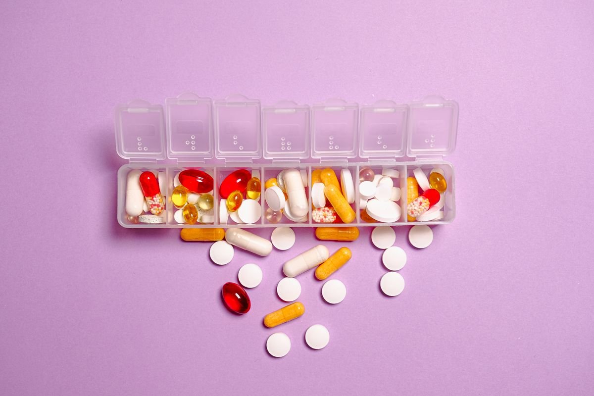 Assorted pharmaceutical capsules and tablets